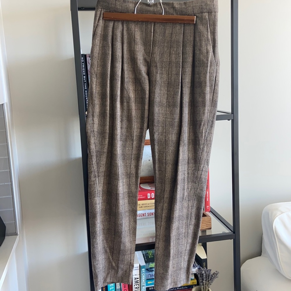 COPY - Conan trousers brown plaid wool